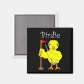 Birdie Golfer Chick Magnet (Vorderseite/Rückseite)