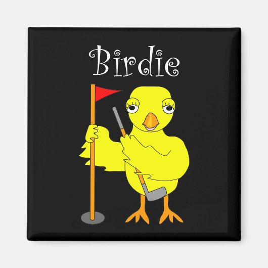 Birdie Golfer Chick Magnet (Vorne)