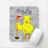 Birdie Golfer Chick Mousepad (Mit Mouse)