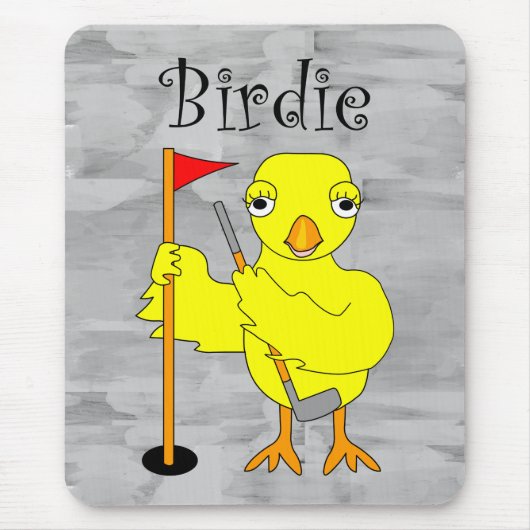 Birdie Golfer Chick Mousepad (Vorne)