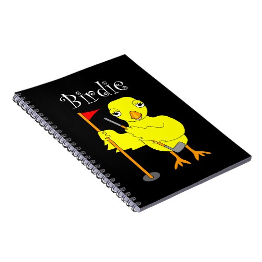 Birdie Golfer Chick Notizblock (Rechte Seite)