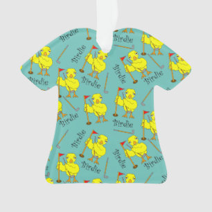 Birdie Golfer Chick Ornament