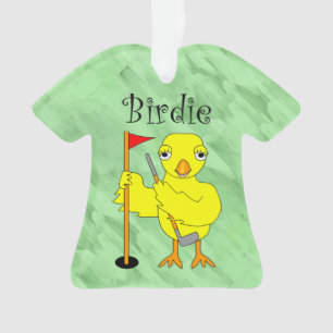 Birdie Golfer Chick Ornament