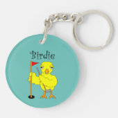 Birdie Golfer Chick Schlüsselanhänger (Rückseite)
