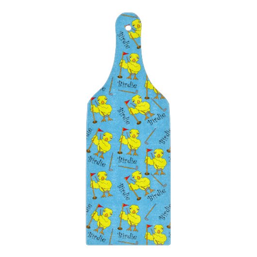 Birdie Golfer Chick Schneidebrett (Vorderseite)