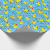 Birdie Golfing Chick Geschenkpapier (Ecke)
