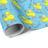 Birdie Golfing Chick Geschenkpapier (Rolleneckpunkt)