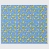 Birdie Golfing Chick Geschenkpapier (Flach)