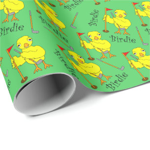 Birdie Golfing Chick Tank Geschenkpapier