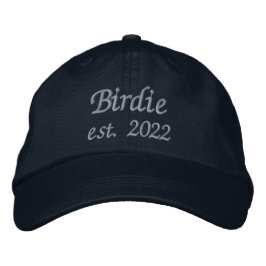 Birdie Hat - Baby Blue Stitching Bestickte Baseballkappe