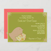 Birdie Invites Einladungspostkarte (Vorne/Hinten)