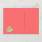 Birdie Invites Einladungspostkarte (Rückseite)