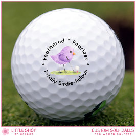 Birdie-licious Cute Birdie Theme Customizable Golfball