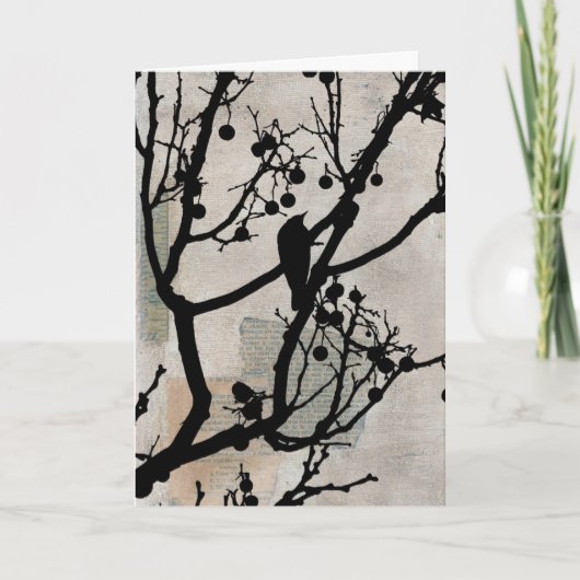 Birdie Mixed Media Karte (Vorderseite)