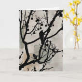 Birdie Mixed Media Karte (Gelbe Blume)