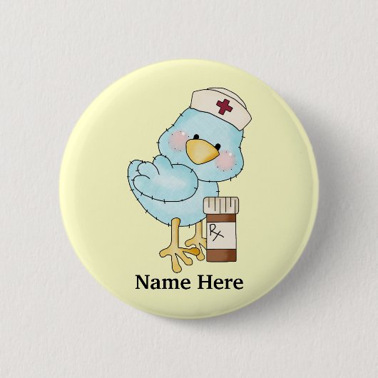 Birdie Nurse Button (Vorderseite)