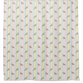 BIRDIE STRIPE PATTERN Duschvorhang (Vorderseite)