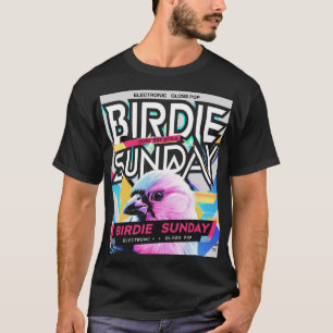 Birdie Sunday Electropop Black T-Shirt