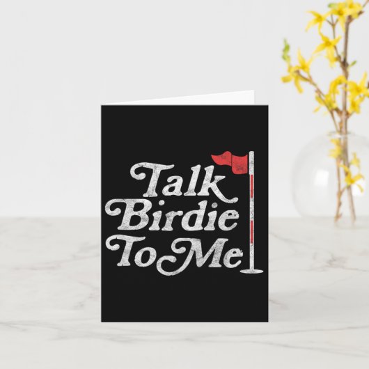 Birdie To Me Funny Golfer Vater Vathers Day Golf G Karte (Gelbe Blume)