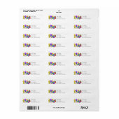 Birdie Village Address Labels (Vorne)