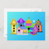 Birdie Village Post Card Postkarte (Vorne/Hinten)