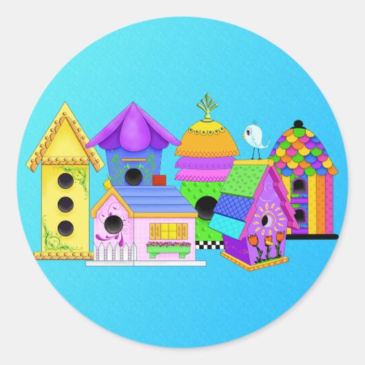 Birdie Village Round Stickers (Vorderseite)