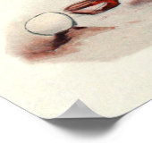 Birdie - Vintage Golftöne drucken Poster (Ecke)