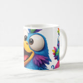 BirdieBird Blau Kaffeetasse (VorderseiteRechts)