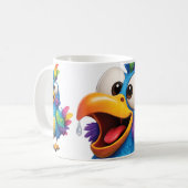 BirdieBird Blau Kaffeetasse (Vorderseite Links)