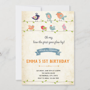 Birdies Birthday Einladung
