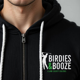Birdies & Booze Adult Golf Club Mitglied Geburtsta Hoodie