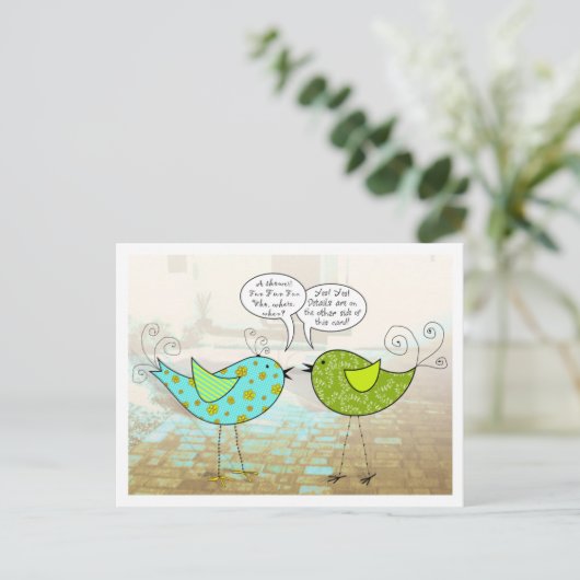 Birdies Duwer Einladung (Stehend Vorderseite)