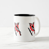 BirdLovers Zweifarbige Tasse (VorderseiteRechts)