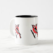 BirdLovers Zweifarbige Tasse (Vorderseite Links)