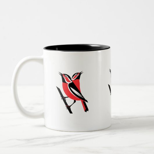 BirdLovers Zweifarbige Tasse (Links)