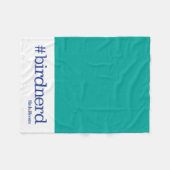 #birdnerd fleecedecke (Vorderseite (Horizontal))