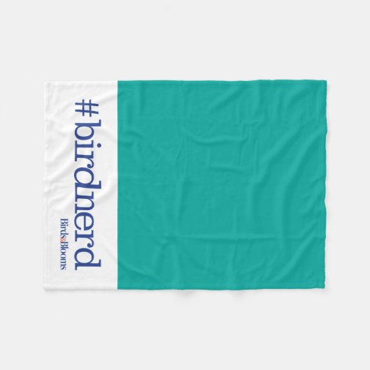 #birdnerd fleecedecke (Vorderseite (Horizontal))