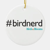 #BirdNerd Keramik Ornament (Vorne)