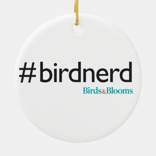 #BirdNerd Keramik Ornament (Hinten)