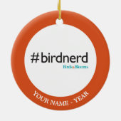 #BirdNerd Keramik Ornament (Hinten)