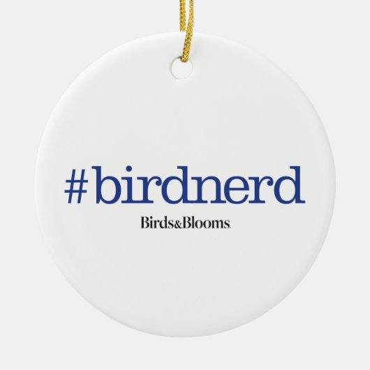 #birdnerd keramikornament (Vorne)