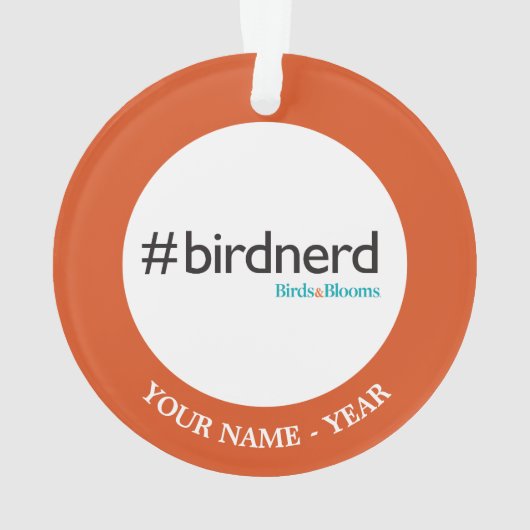 #BirdNerd Ornament (Rückseite)