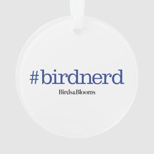 #birdnerd ornament (Rückseite)