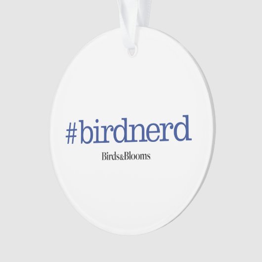 #birdnerd ornament (Vorderseite)