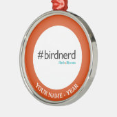 #BirdNerd Ornament Aus Metall (Links)
