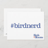 #birdnerd postkarte (Vorne/Hinten)