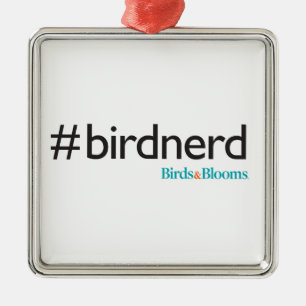 #BirdNerd Silbernes Ornament