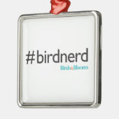 #BirdNerd Silbernes Ornament (Links)