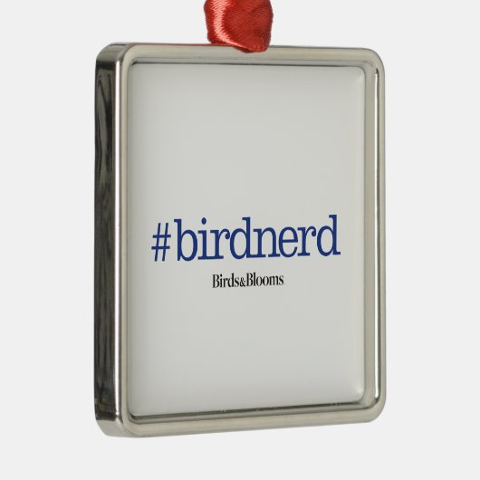 #birdnerd silbernes ornament (Rechts)