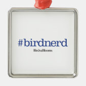 #birdnerd silbernes ornament (Vorne)